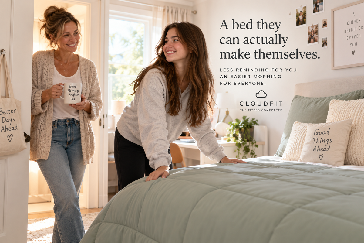 Why Cloudfit Might Be the Best Comforter Ever | The Fitted Comforter That Stays Put