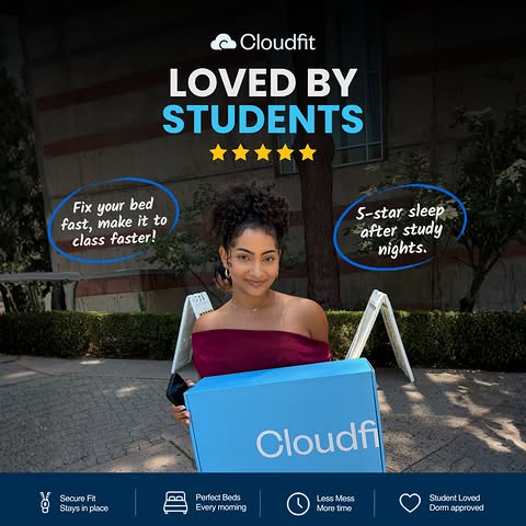 Why the CloudFit® Fitted Comforter Is the #1 Must-Have for College Dorm Rooms